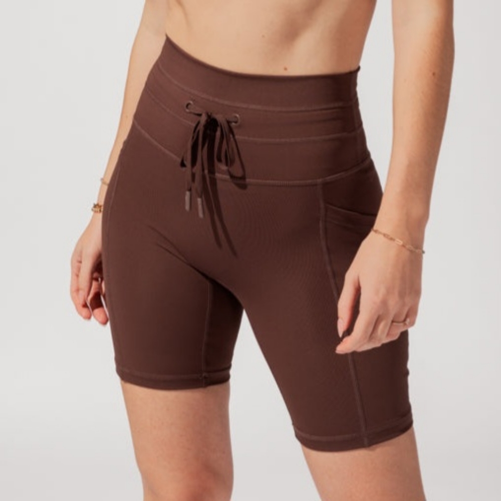 POPFLEX Cargo Biker Short in Carob